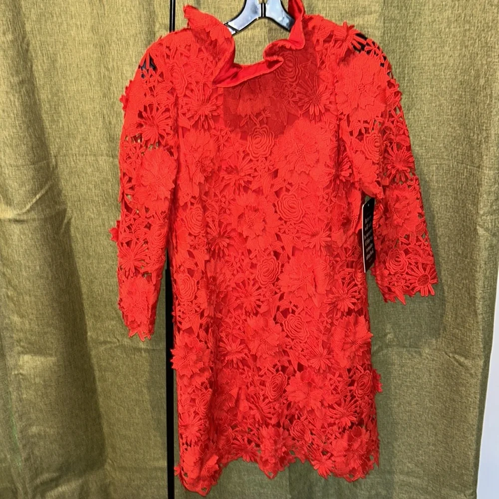 Red Guipure Lace Daphne Dress
TUCKERNUCK - Picture 6 of 11
